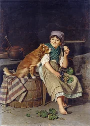 Meisje met hond